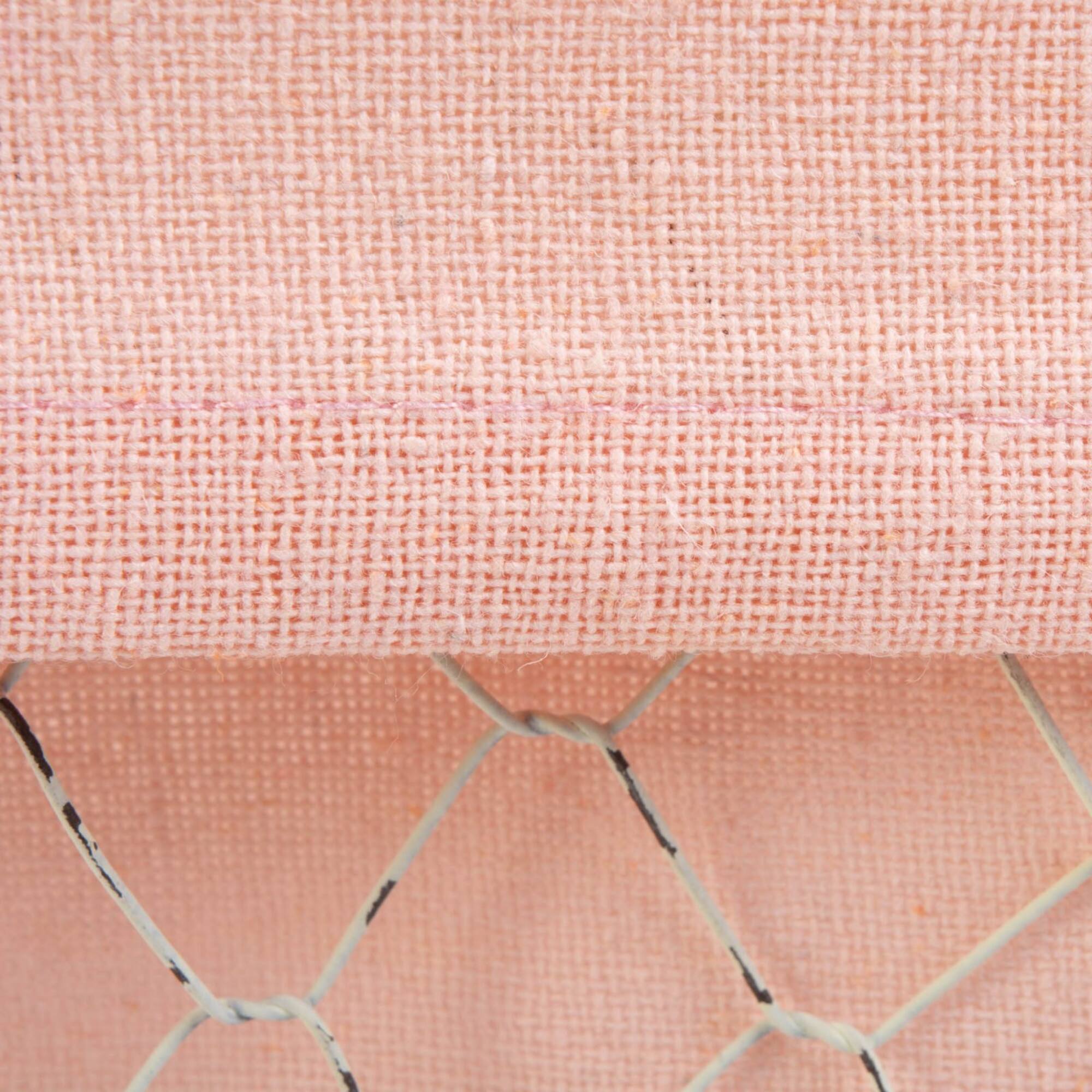 DII® Blush Pink Lined Chicken Wire Basket Set